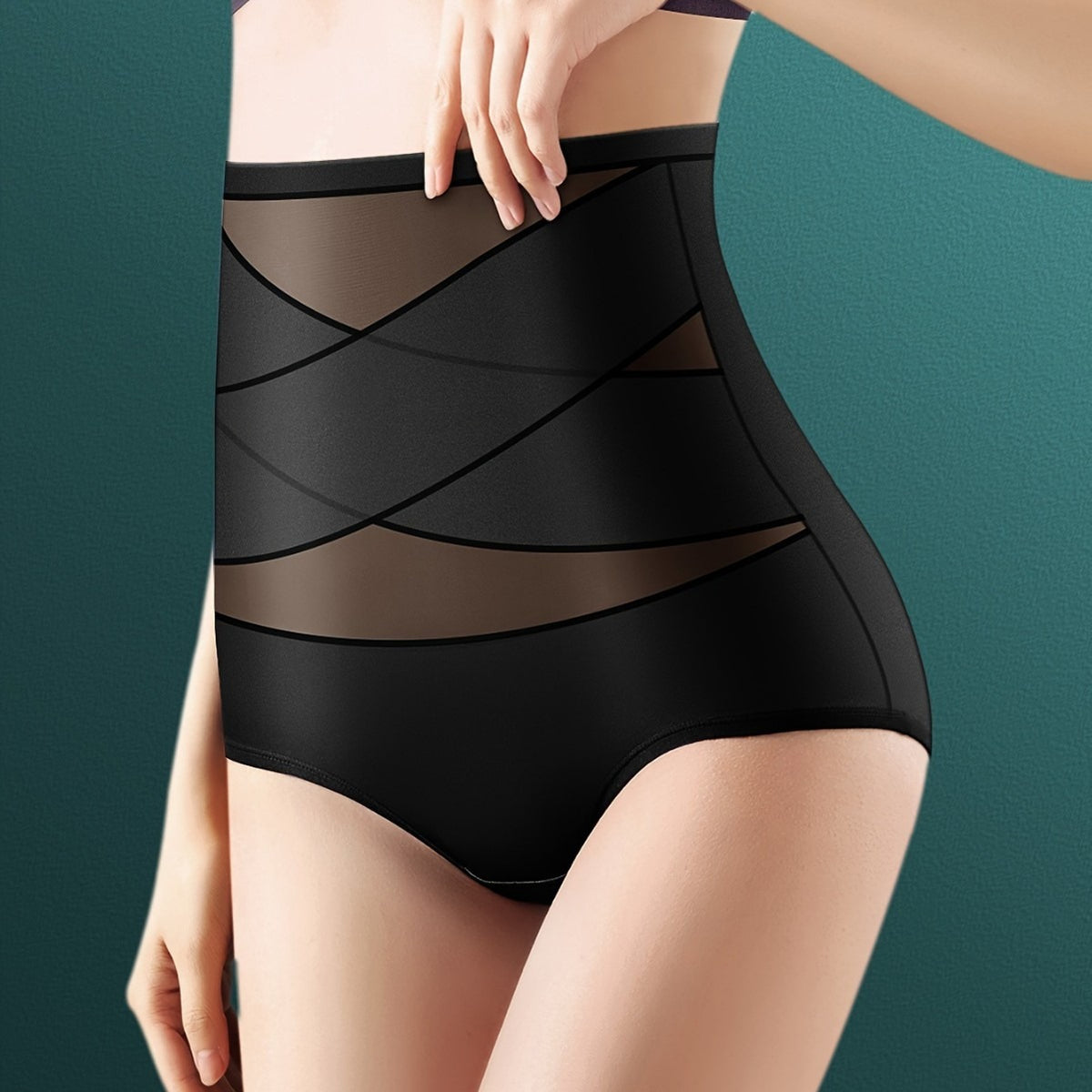 High-waisted tummy-control women?s panties