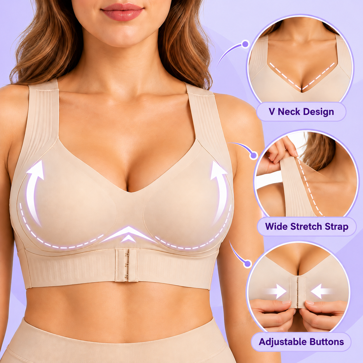 Shape & Curve™ Cross Back Posture Support Bra